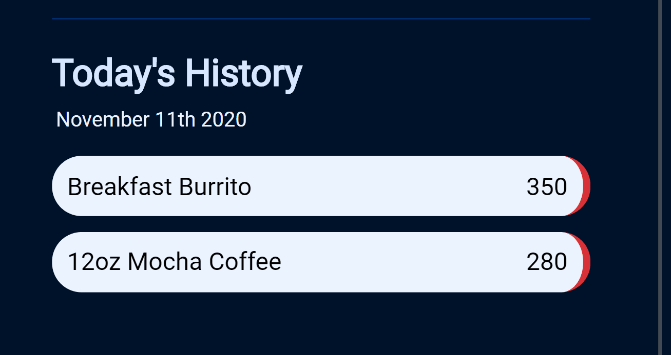 Track the day's history